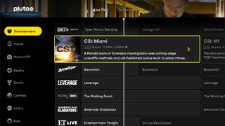 Pluto TV channel guide