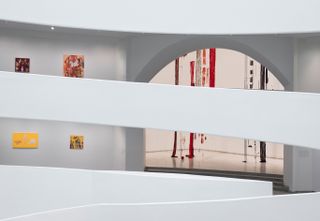 Installation view, Cecilia Vicuña: 'Spin Spin Triangulene, Solomon R. Guggenheim Museum