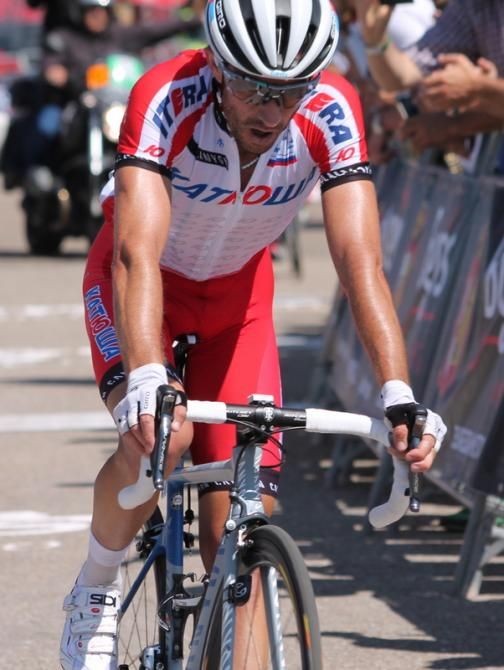 Dani Moreno (Katusha) was Quintana's toughest rival and was only one second short of getting the leader jersey