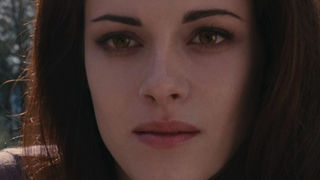 Kristen Stewart as a vampire in Twilight: Breaking Dawn Part 2