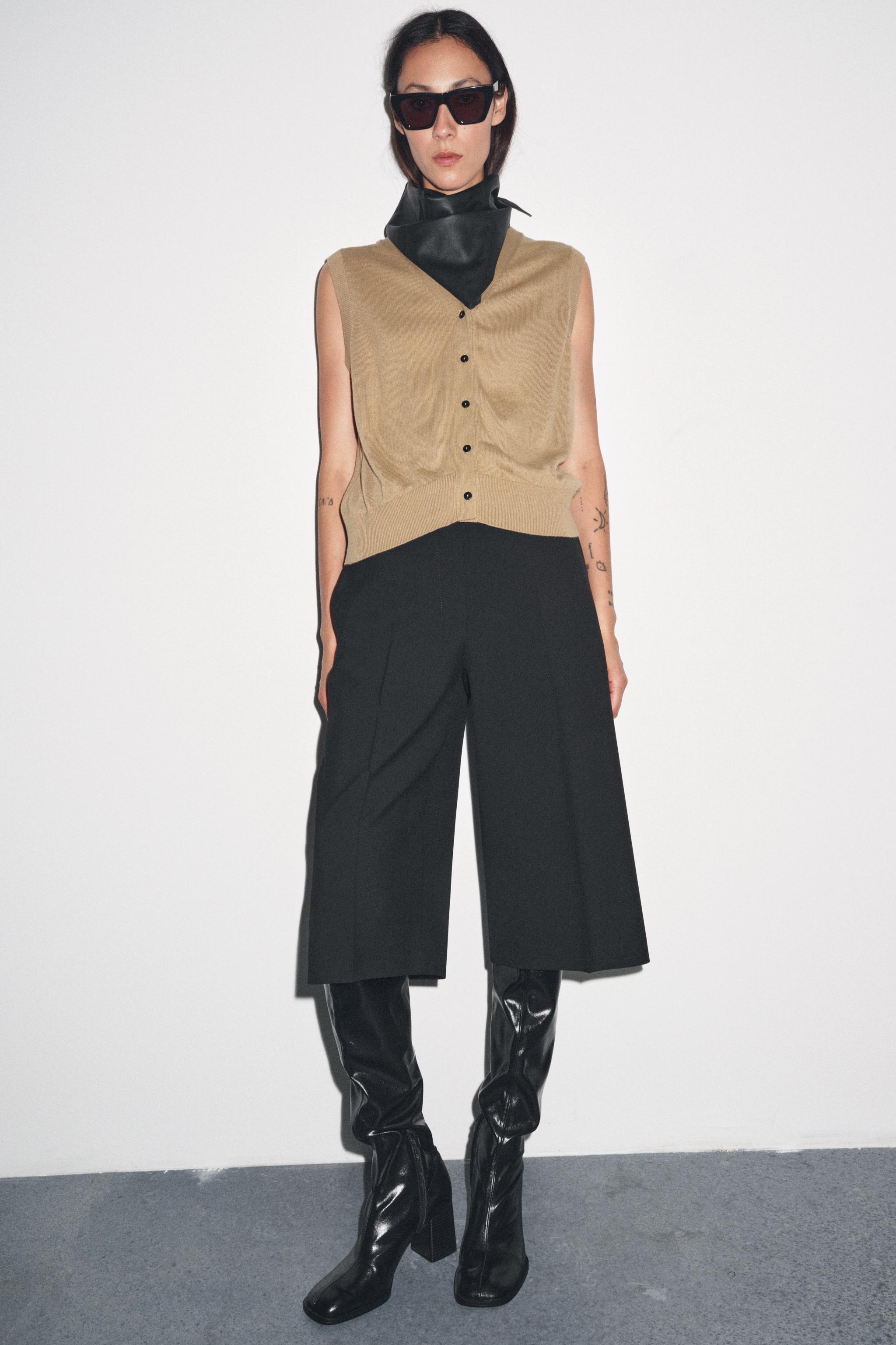 Plain Knit Vest Top