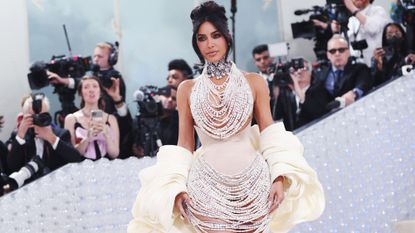 Kim Kardashian wears Schiaparelli to the 2023 Met Gala