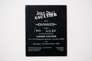 Jean Paul Gaultier invitation