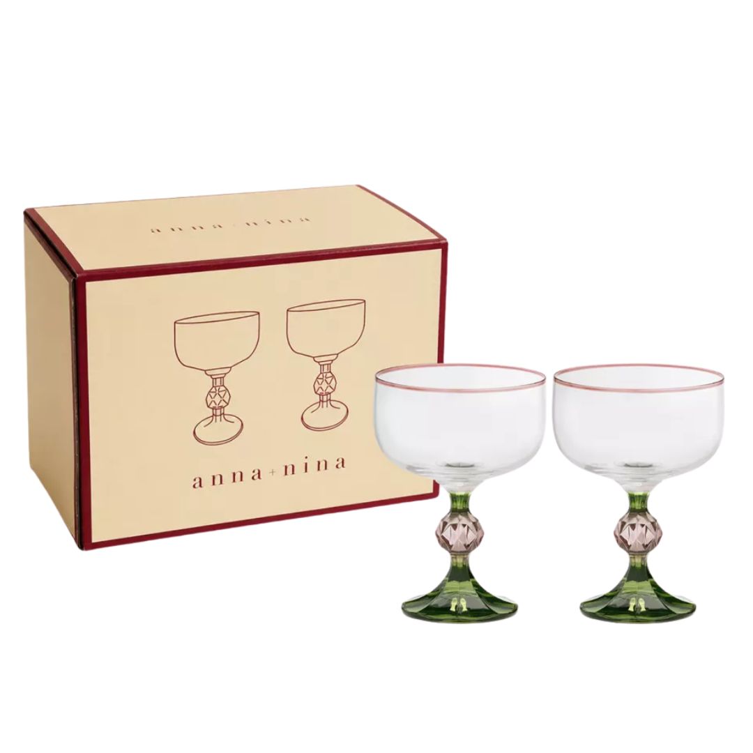 ANNA + NINA, Evy Cocktail Glasses Set of Two