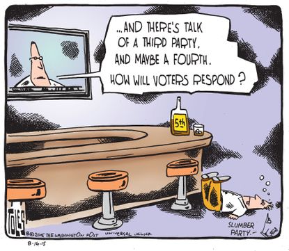 Political cartoon U.S. Political Parties