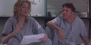 Rene Russo and Dustin Hoffman in Outbreak