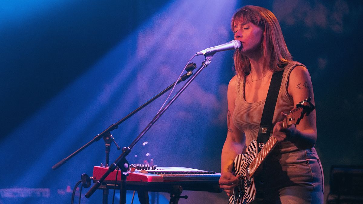 Jenn Wasner of Wye Oak performs at Saturn Birmingham on July 27, 2018 in Birmingham, Alabama.