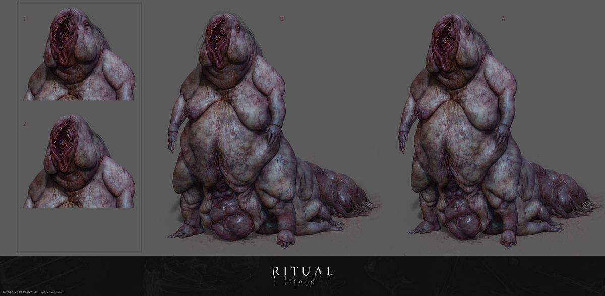 Concept art from Unreal Engine 5 horror game Rital Tides