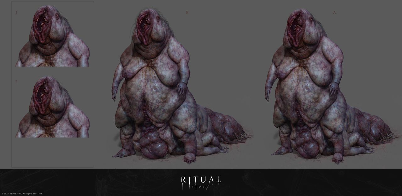 Concept art from Unreal Engine 5 horror game Rital Tides