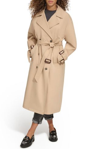 Belted Long Trench Coat