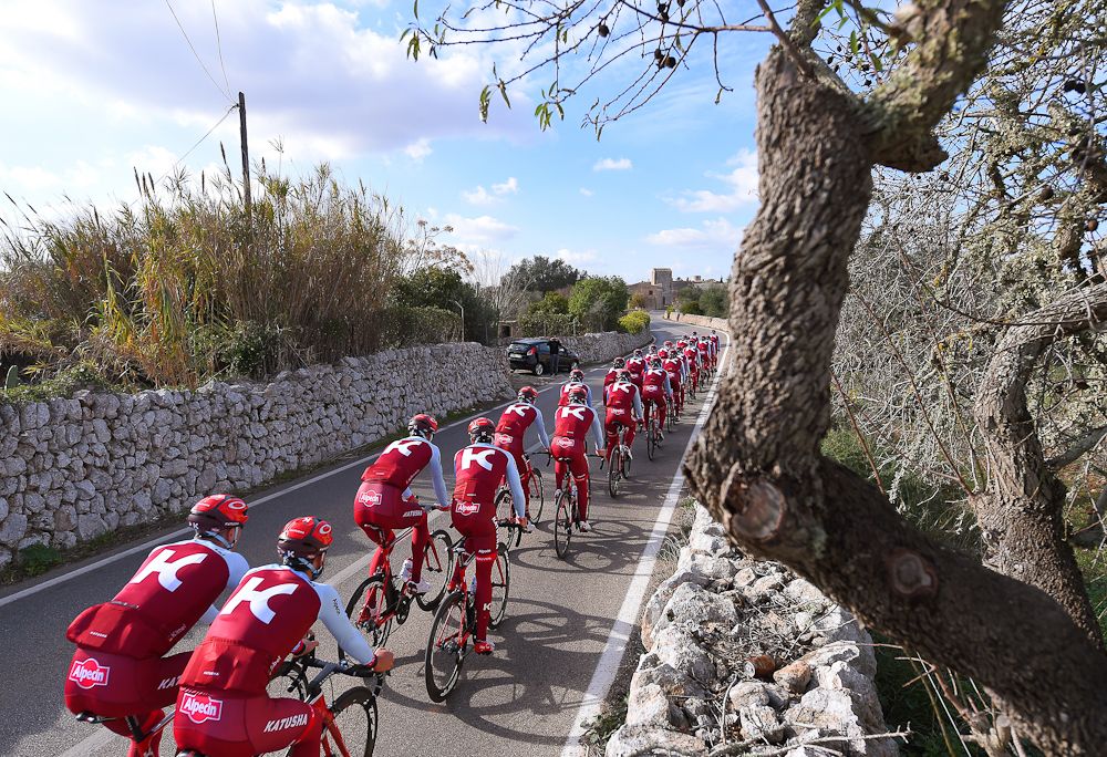 Katusha-Alpecin on a training ride