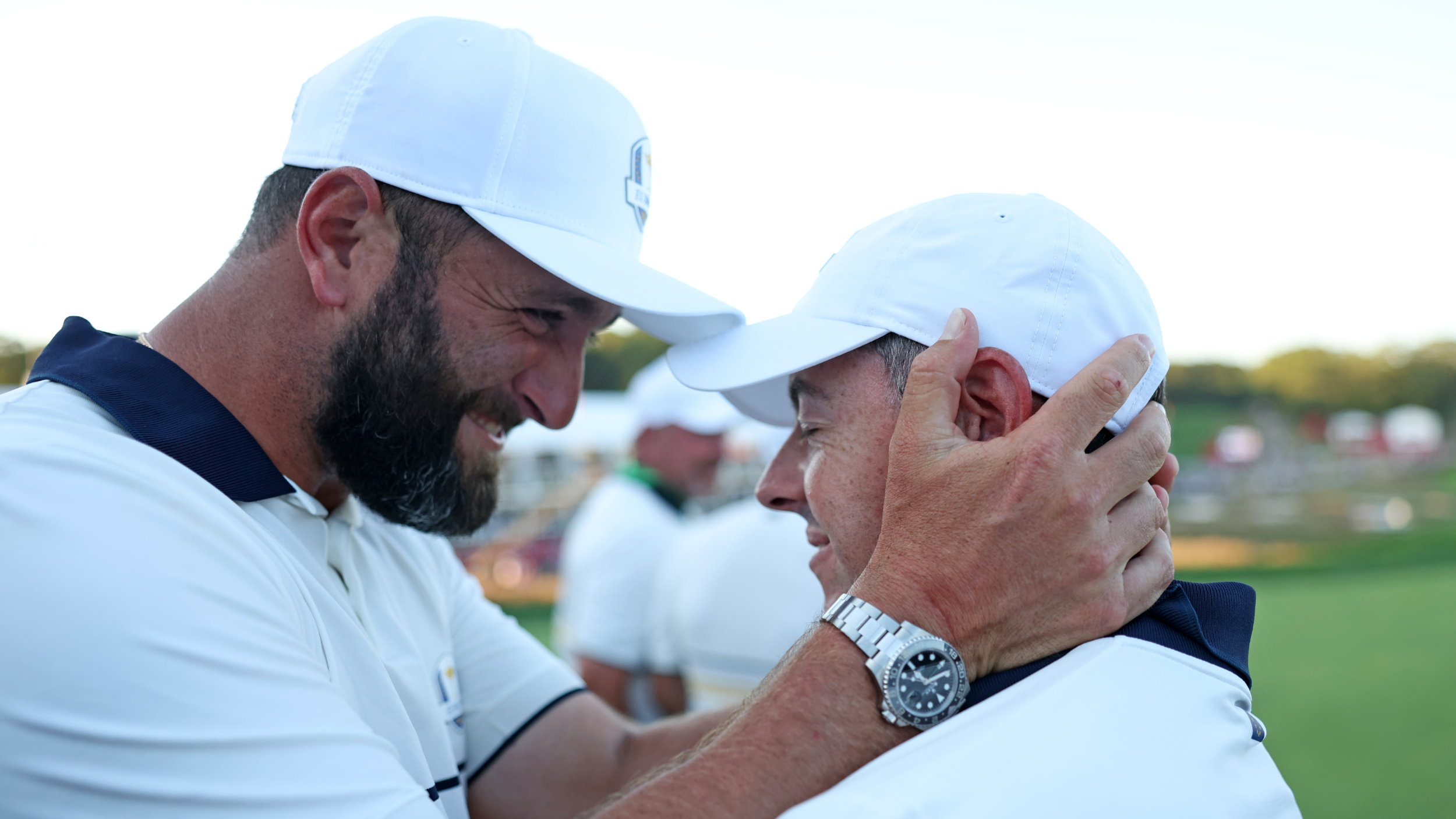 Jon Rahm and Rory McIlroy at the Ryder Cup