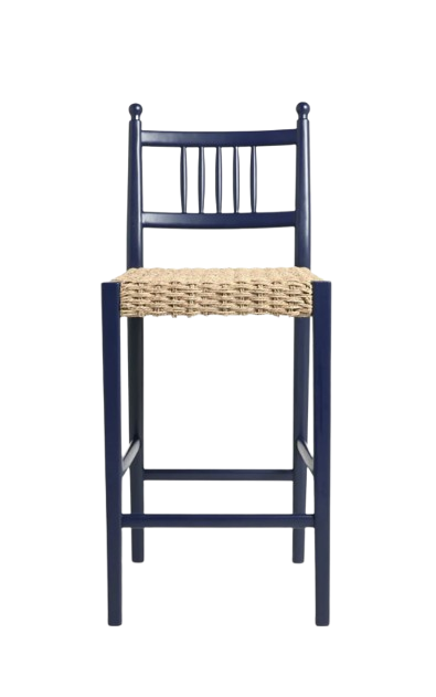 Nina Campbell Navy Alder Bar Stool