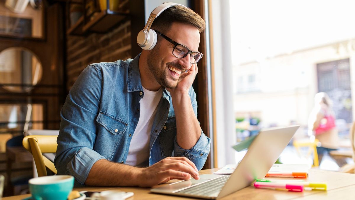 Man with laptop