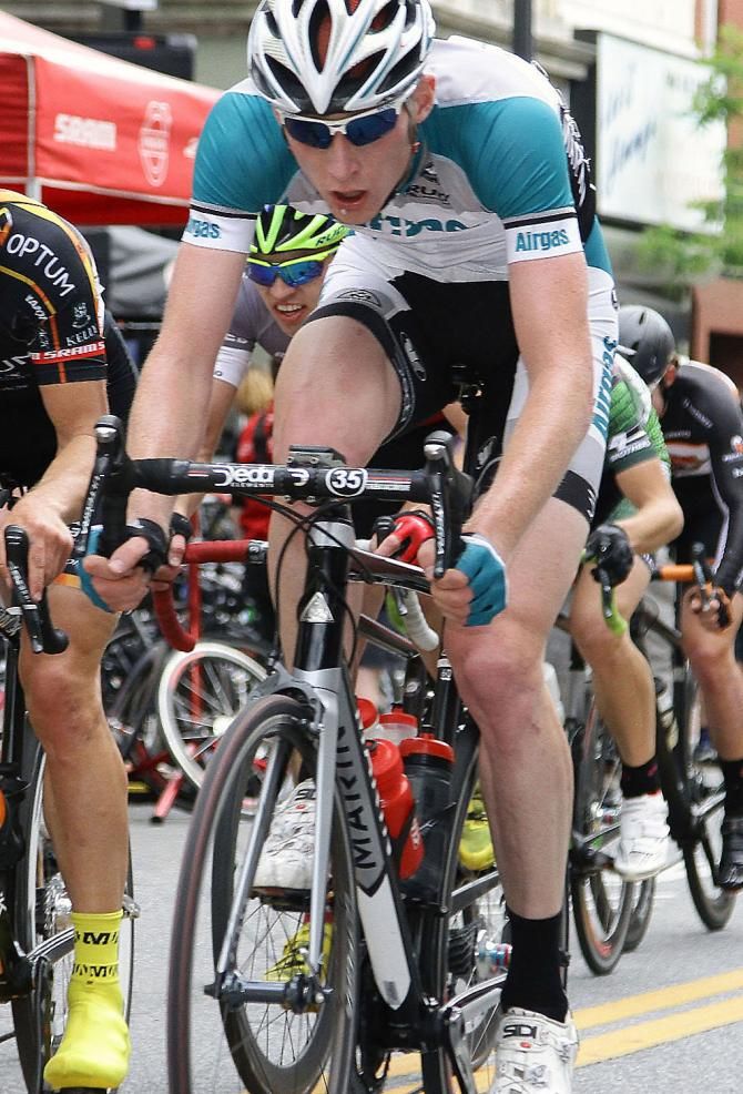 Kevin Gottlieb (Airgas Cycling) did a lot of work for his team today