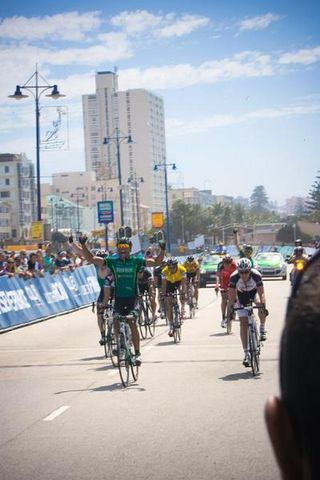 Yohann Gene (Europcar) wins stage three.