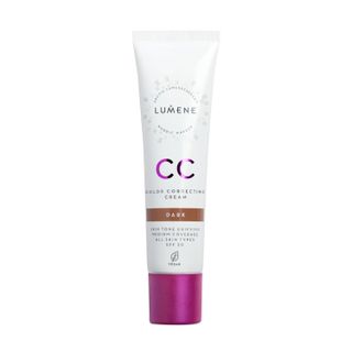 Product shot of Lumene CC Colour Correcting Cream, one of the Best Foundation for Acne-Prone Skin