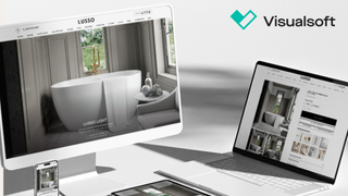 VisualSoft ecommerce platform open on various devices 