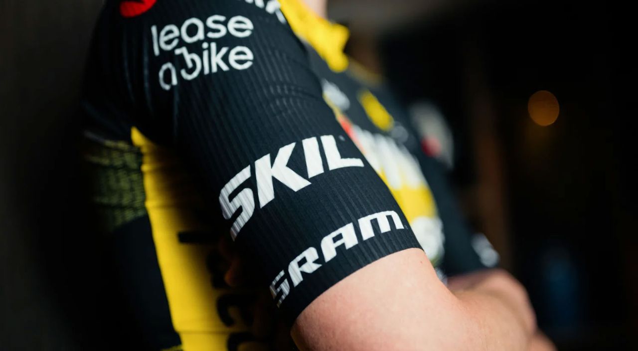 Visma-Lease A Bike 2025 Tour de France jersey unveil &ndash; 'The Swarm'