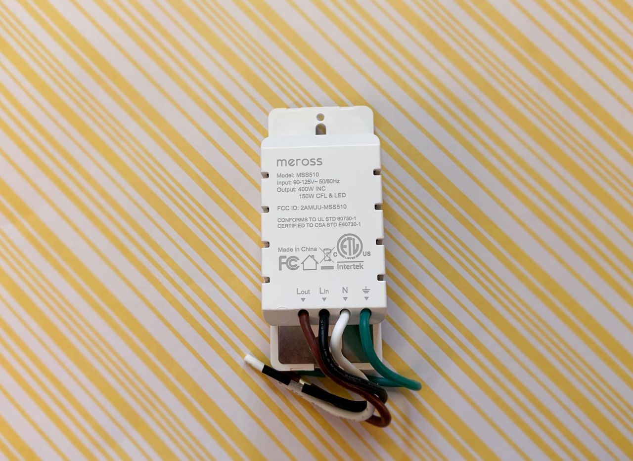 Meross Smart Wifi Switch Review Back