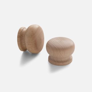 round wooden knobs