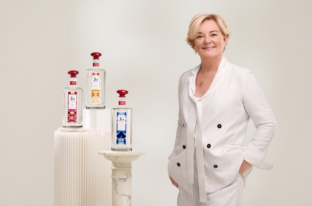 Jo Malone with Jo Vodka
