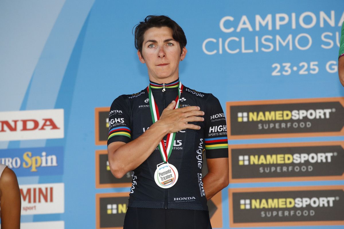 Giorgia Bronzini won the silver medal for Wiggle-High5