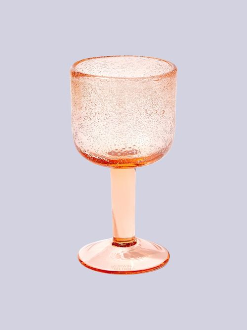 Mouth-Blown Wine Glasses Hippolyte With Air Bubbles