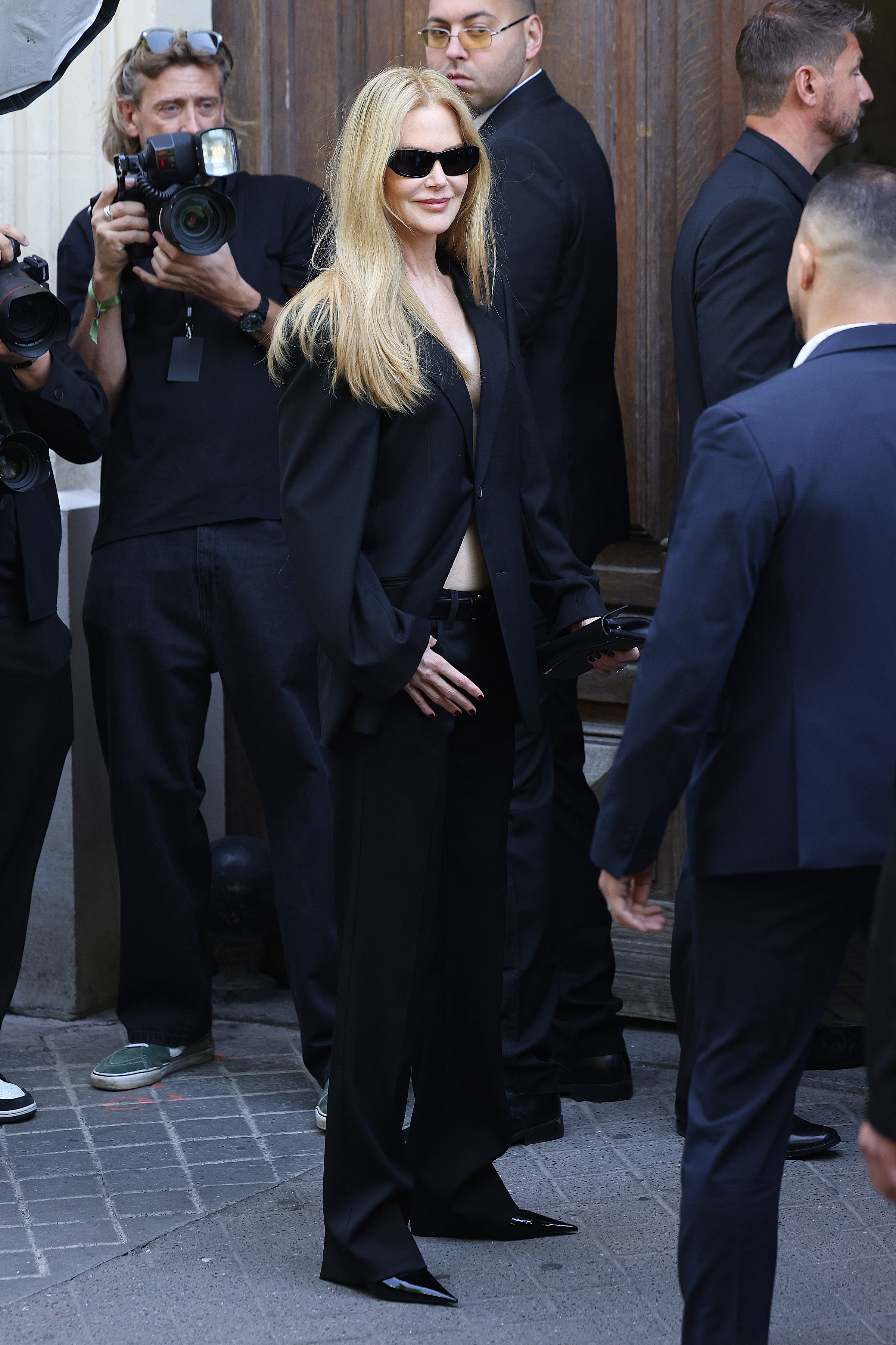 Nicole Kidman attends the Balenciaga Haute Couture Fall/Winter 2025/2026 show as part of Paris Fashion Week on July 09, 2025 in Paris, France.