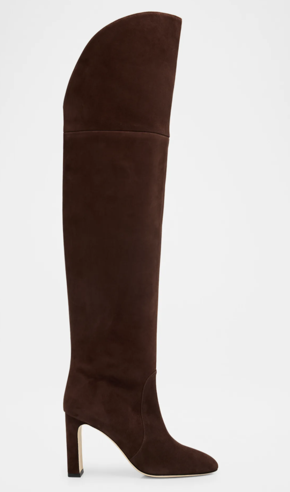 Stuart Weitzman, Babette Tubo Suede Over-The-Knee Boots