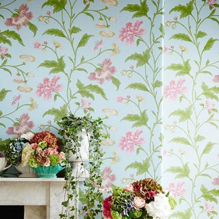China Rose Victorian vintage wallpaper by LIttle Greene