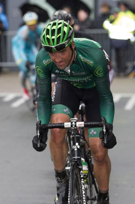 S&eacute;bastien Turgot (Team Europcar) on the attack in the early five-man break