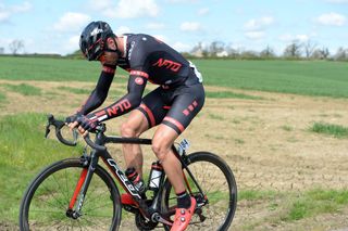 Steele Von Hoff has chain trouble in the CiCLE Classic 2015