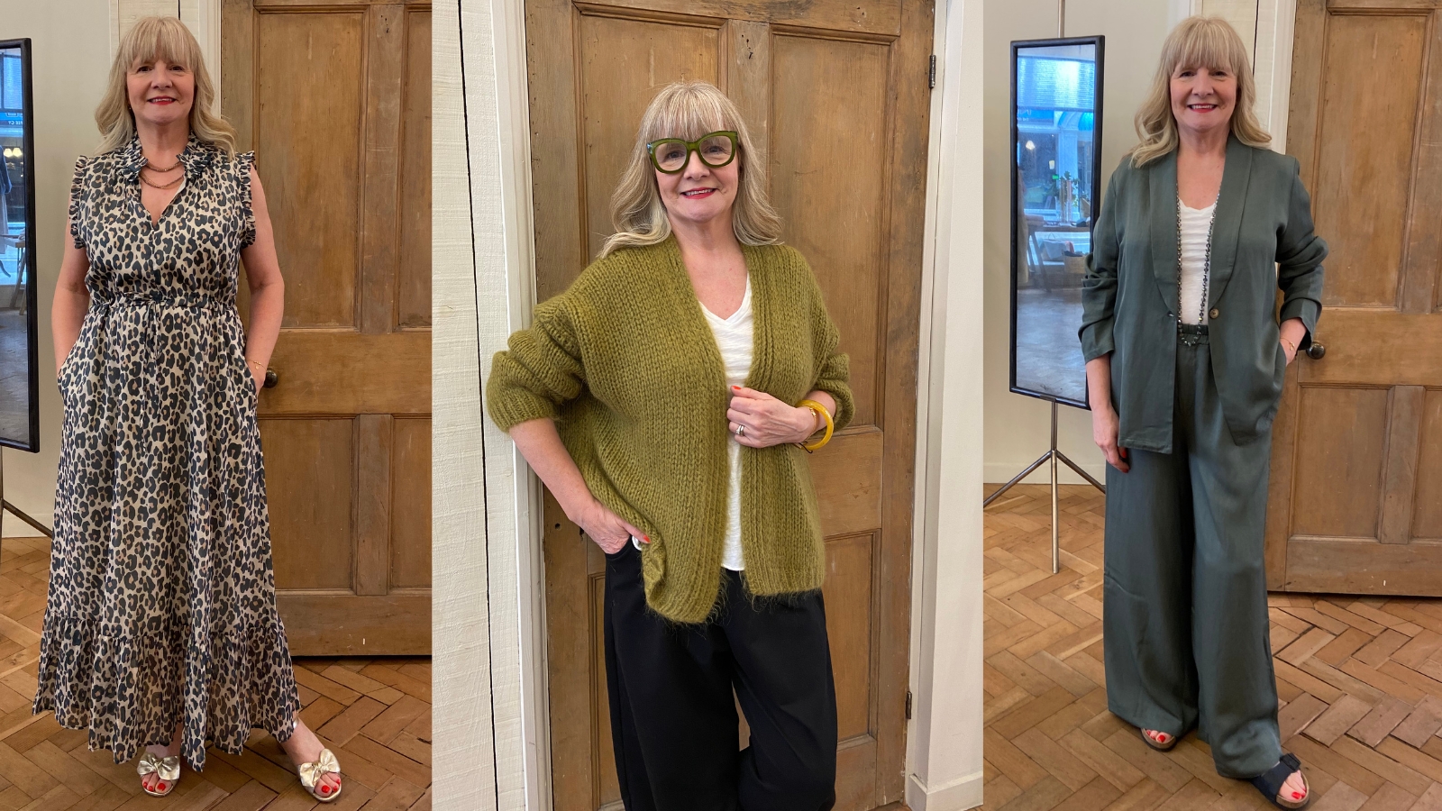 Julie Player wearing Busby & Fox