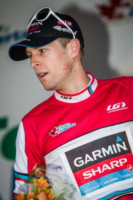 Ryder Hesjedal (Garmin-Sharp) took home the best overall Canadian jersey for today's ride.