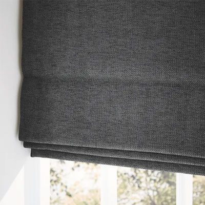grey thermal Roman blind