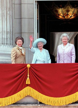 Princess Margaret, the Queen Mother and Queen Elizabeth II