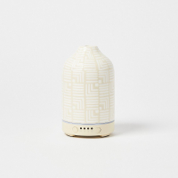 Sienna Geometric Cream Essential Oil Electric Aroma Diffuser: £45 £33.75 | Oliver Bonas