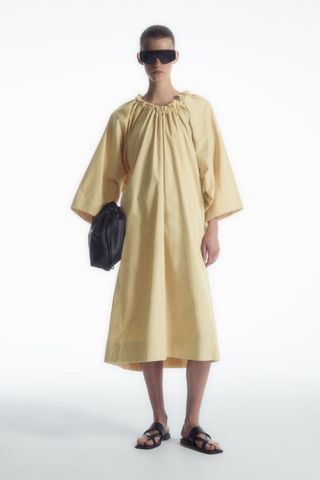 Oversized Cotton Midi Dress