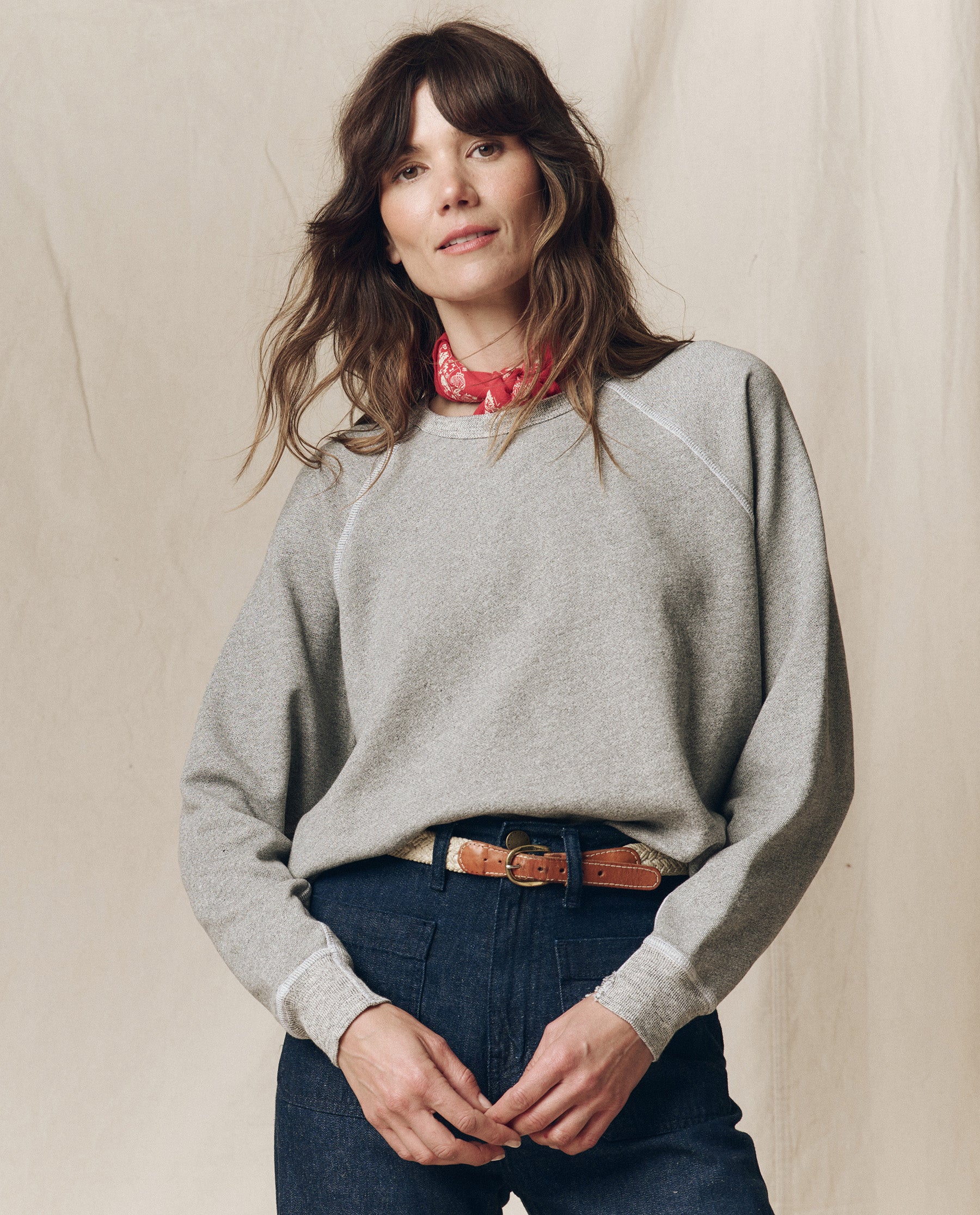 The College Sweatshirt. Solid -- Varsity Grey - 0 / Varsity Grey