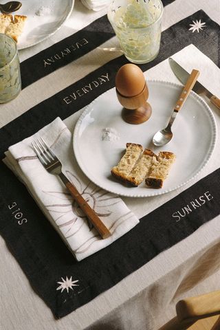 Arkitaip X Chiara Perano Set of Two Printed Linen Placemats