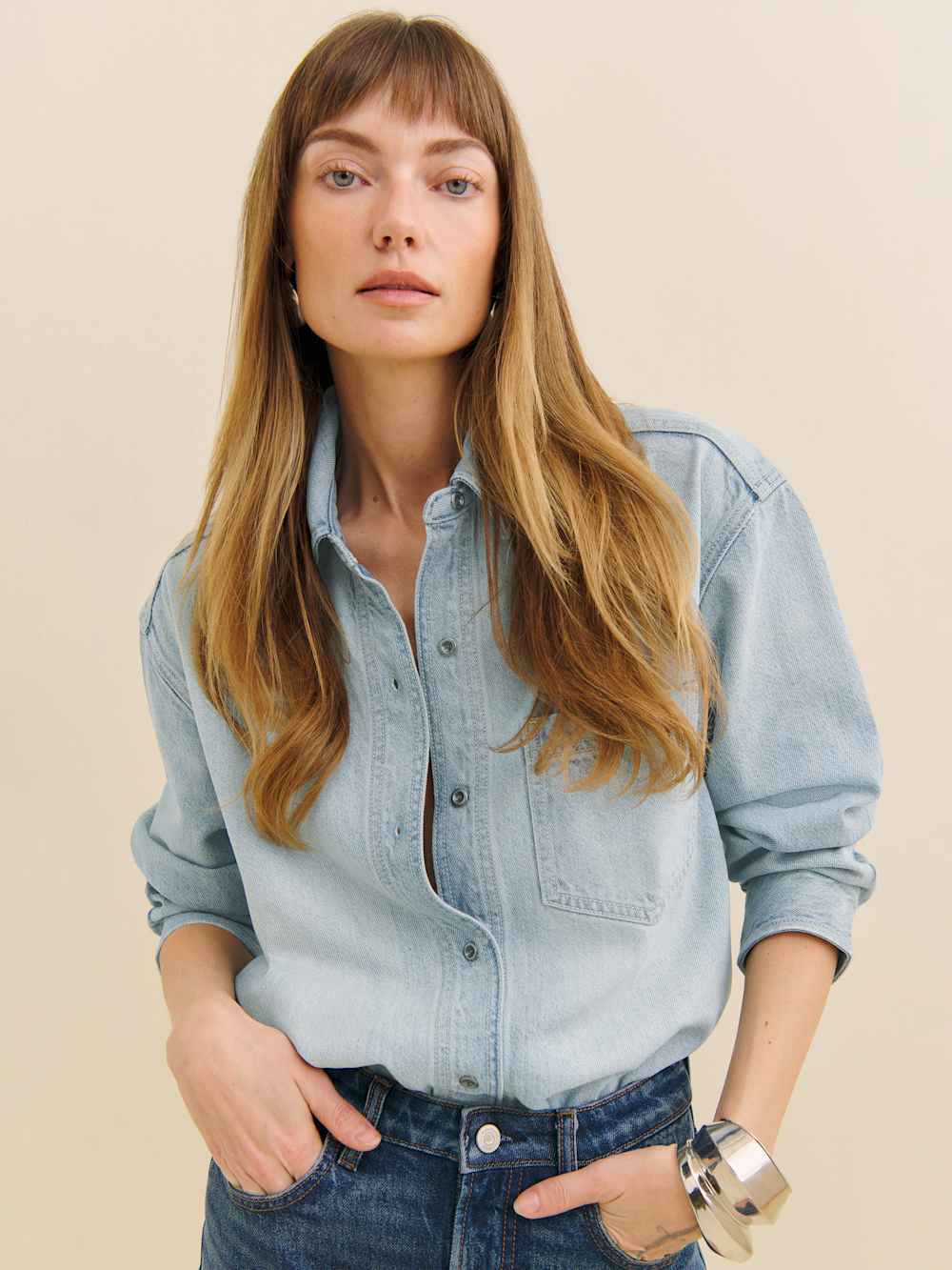 Gracie Lived-In Denim Shirt