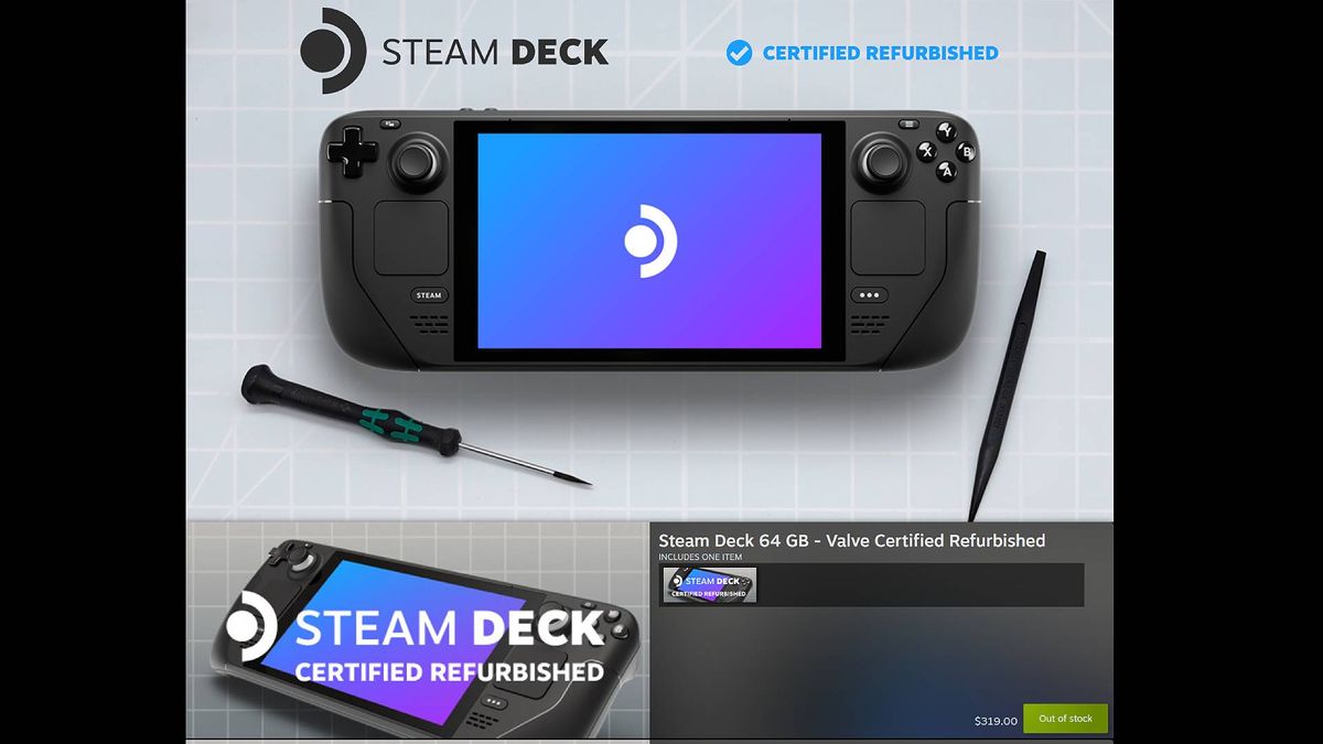 You can now grab an official refurbished Steam Deck for less than a ...