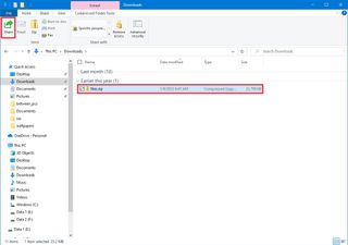 File Explorer share option