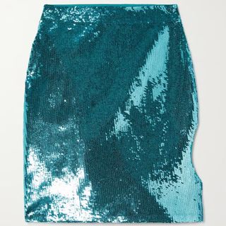 loewe short sequin mini skirt