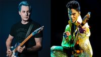 LEFT: Jack White photographed by Eleanor Jane for Guitar Player, 2022. RIGHT: Prince performs during his "Welcome 2 America" tour at The Forum on April 14, 2011 in Inglewood, California. 