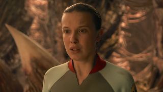 Eleven with nosebleed on The Abyss in Stranger Things Season 5 finale