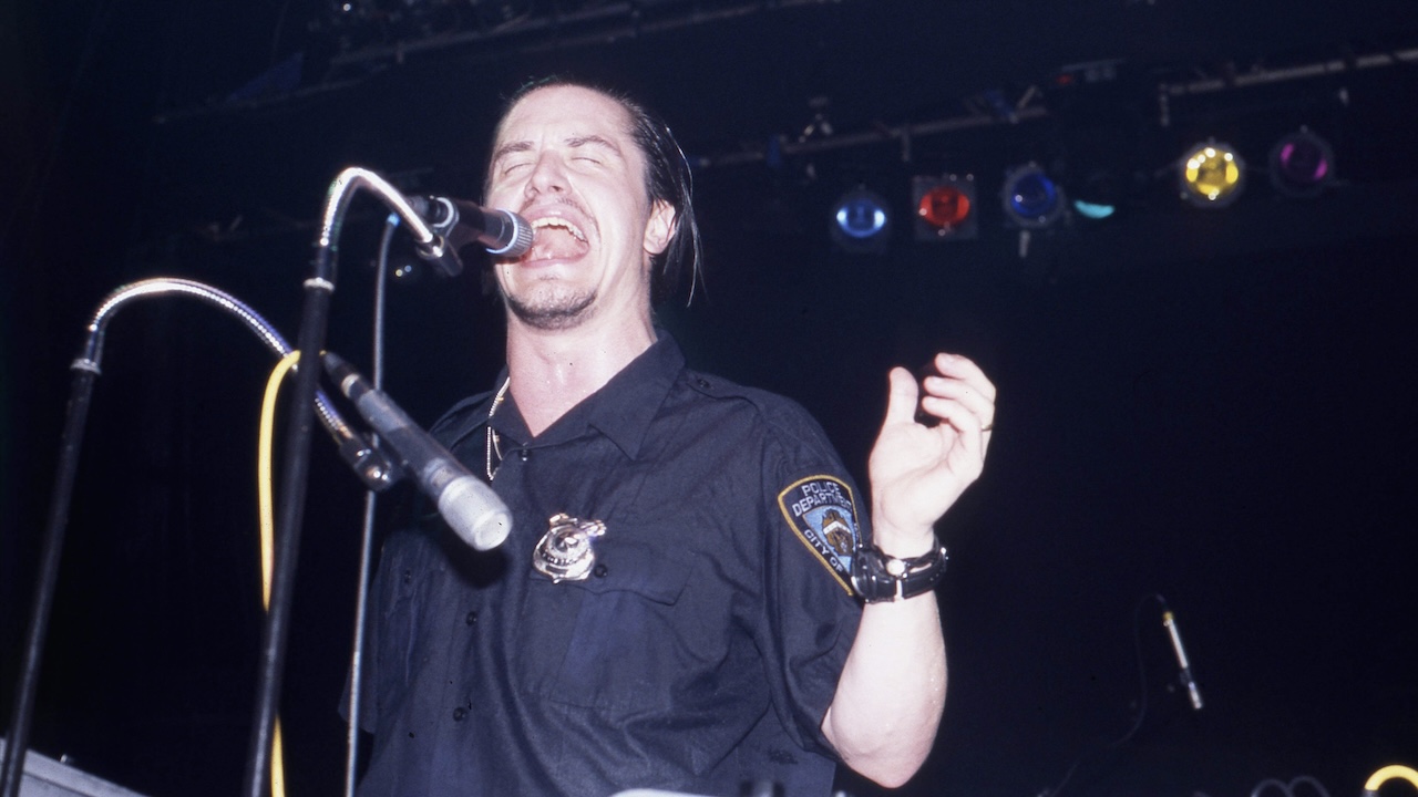 Mike Paton on stage with Tomahawk at the Astoria, London, March 10, 2002