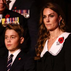 Prince George accompanies mom Kate Middleton to the Festival of Remembrance in November 2025, and royal fans have suggested Prince William, who was in Brazil for the Earthshot Prize, would have been proud