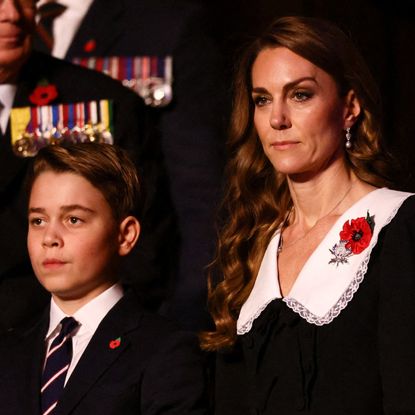 Prince George accompanies mom Kate Middleton to the Festival of Remembrance in November 2025, and royal fans have suggested Prince William, who was in Brazil for the Earthshot Prize, would have been proud
